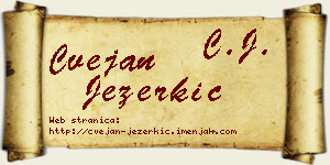 Cvejan Jezerkić vizit kartica